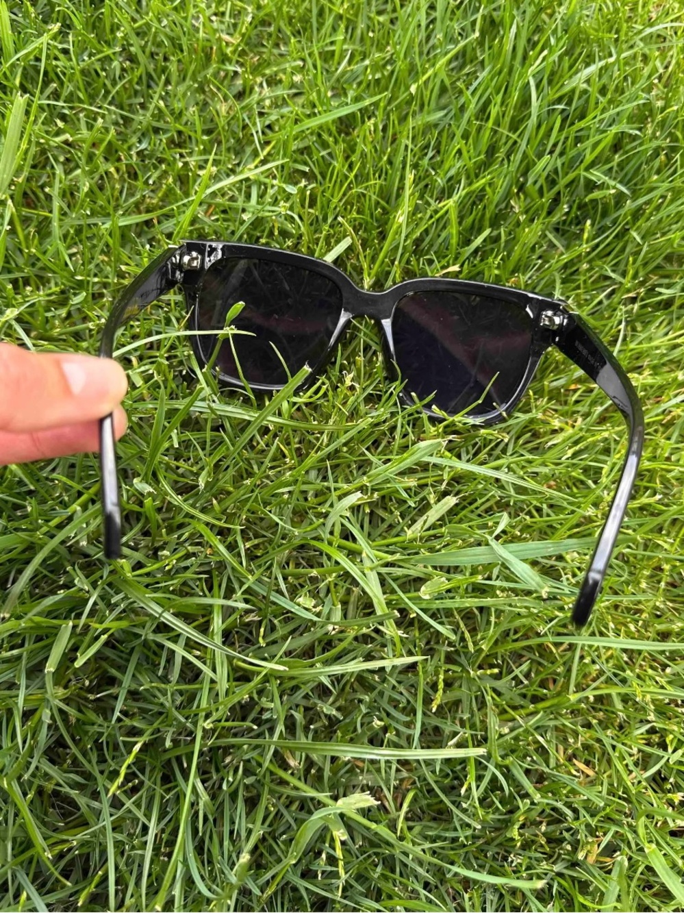 Burberry Black Sunglasses with Signature Check Arms - Picture 4 of 5